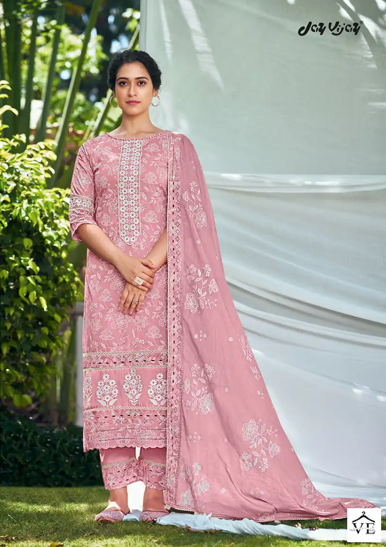 Jay Vijay Shehnaaz Vol-2 Pure Cotton Wholesale Salwar Suit Catalog — Wholesale Salwar Suits, MPA wholesale from Surat - Gallery Image 5