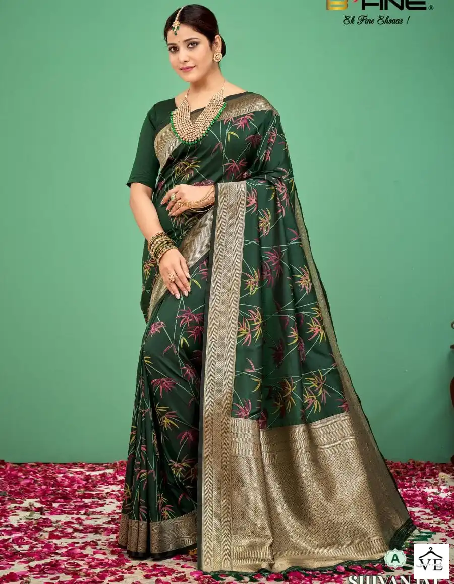B Fine Shivaanjal Silk Wholesale Saree Catalog — Wholesale Sarees, MPA wholesale from Surat — view 1