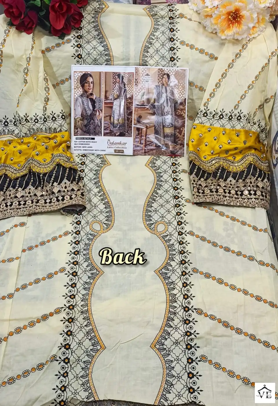 Sana Maryam SM-103 Cotton Wholesale Pakistani Suit — Wholesale Salwar Suits, MPA wholesale from Surat - Gallery Image 3