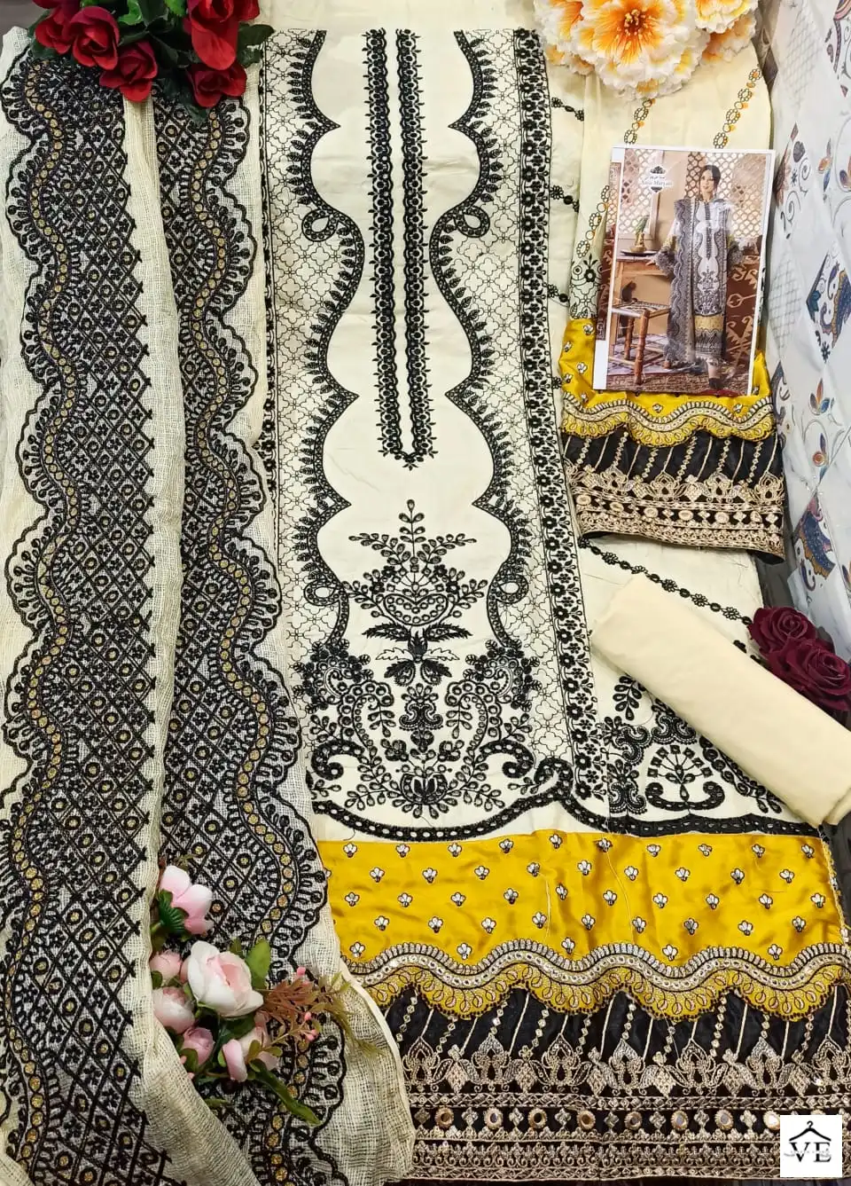 Sana Maryam SM-103 Cotton Wholesale Pakistani Suit — Wholesale Salwar Suits, MPA wholesale from Surat — view 7