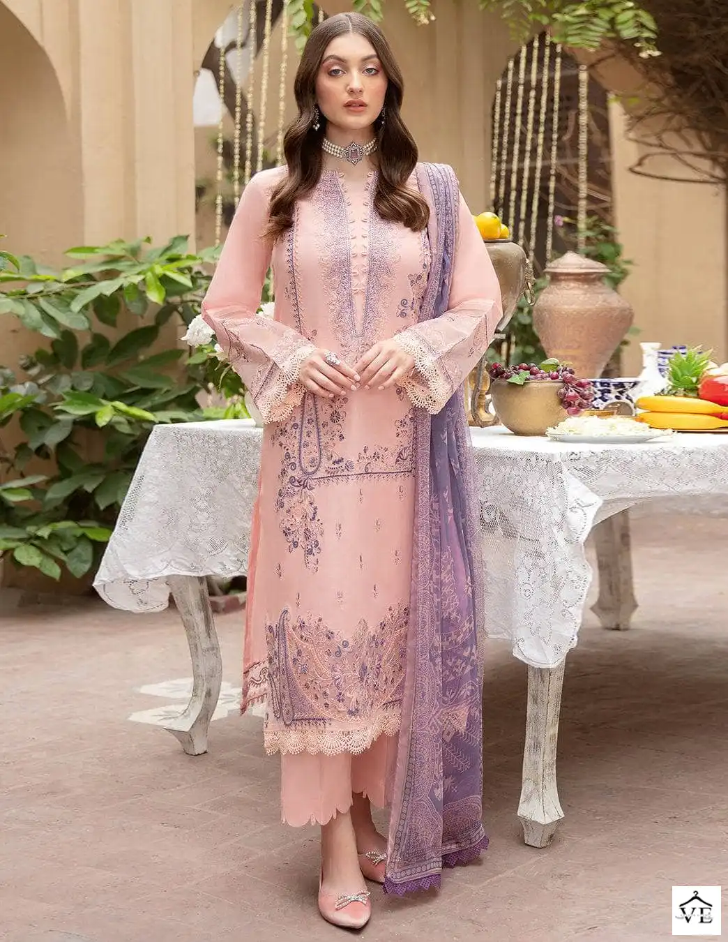 Sana Maryam SM-138 Cotton Wholesale Pakistani Salwar Suit Catalog — Wholesale Salwar Suits, MPA wholesale from Surat — view 1