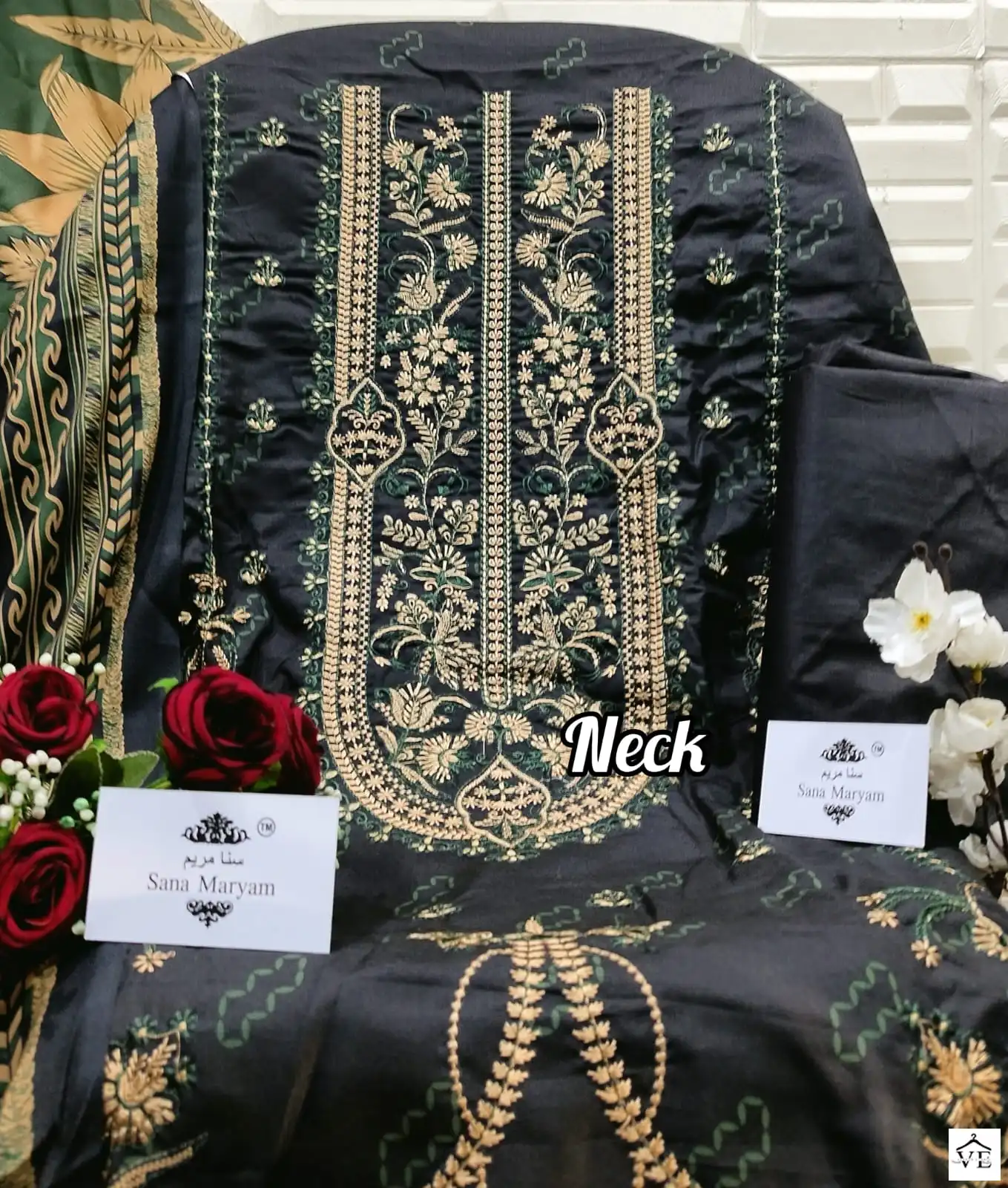 Sana Maryam SM-149 Semi Lawn Cotton Wholesale Pakistani Suits — Wholesale Salwar Suits, MPA wholesale from Surat - Gallery Image 2