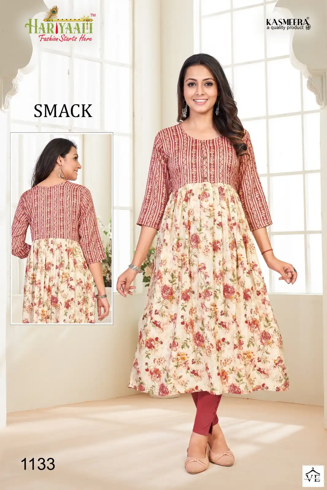 Hariyaali Smackk 11 Heavy Capsule Foil Wholesale Kurtis Catalog — Wholesale Kurtis, MPA wholesale from Surat - Gallery Image 3