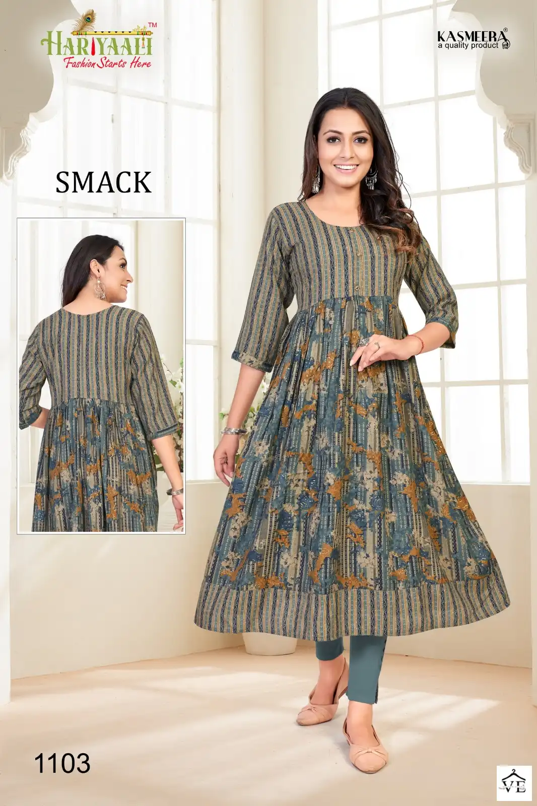 Hariyaali Smackk 11 Heavy Capsule Foil Wholesale Kurtis Catalog — Wholesale Kurtis, MPA wholesale from Surat - Gallery Image 9