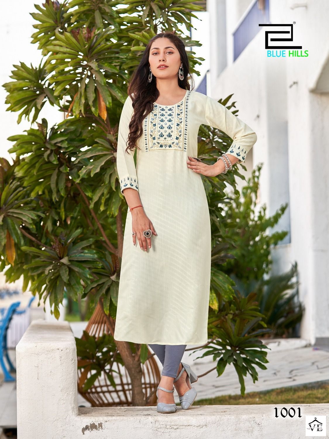 Blue Hills Solid Vol 15 Rayon Wholesale Kurti Catalog — Wholesale Kurtis, MPA wholesale from Surat - Gallery Image 2