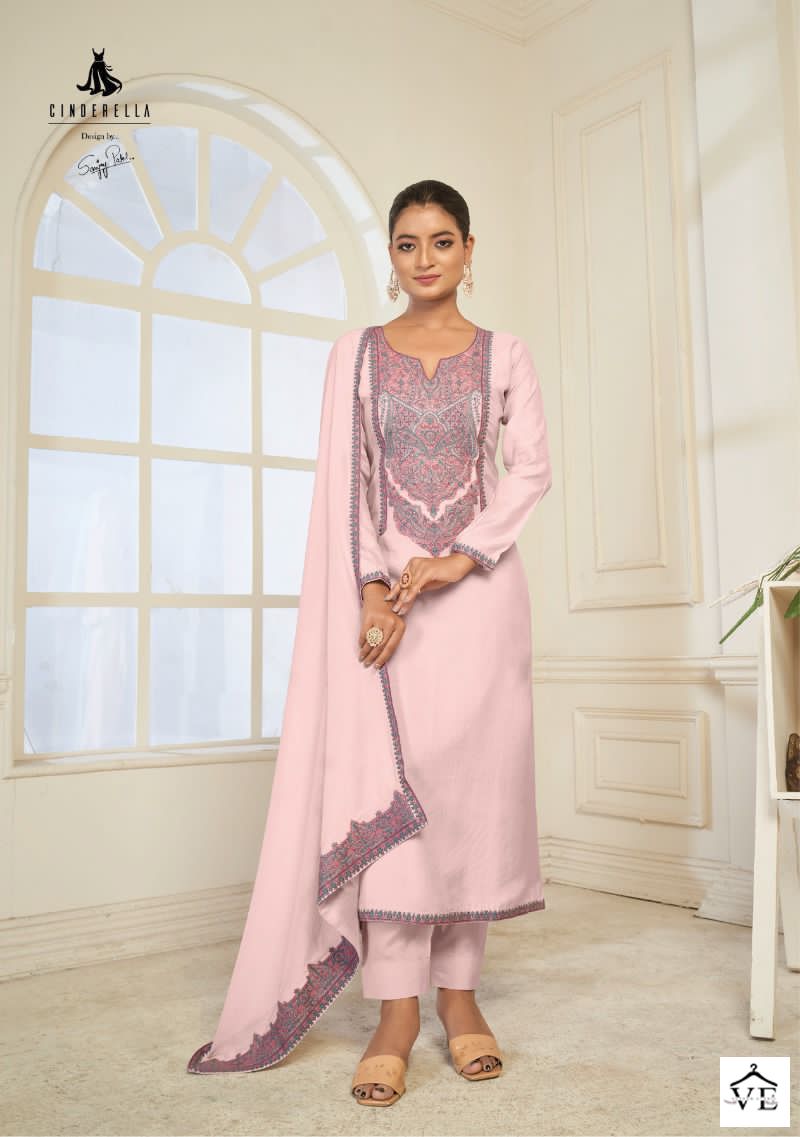 Vardan Ethnic Sozni Vol 5 Puer Bambarg Muslin Wholesale Designer Salwar Suit Catalog — Wholesale Salwar Suits, MPA wholesale from Surat - Gallery Image 3