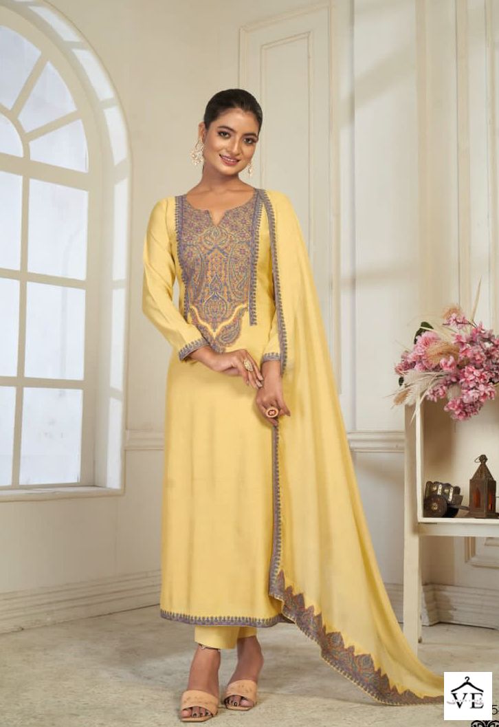 Vardan Ethnic Sozni Vol 5 Puer Bambarg Muslin Wholesale Designer Salwar Suit Catalog — Wholesale Salwar Suits, MPA wholesale from Surat - Gallery Image 4