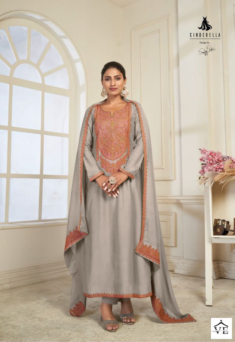 Vardan Ethnic Sozni Vol 5 Puer Bambarg Muslin Wholesale Designer Salwar Suit Catalog — Wholesale Salwar Suits, MPA wholesale from Surat - Gallery Image 5