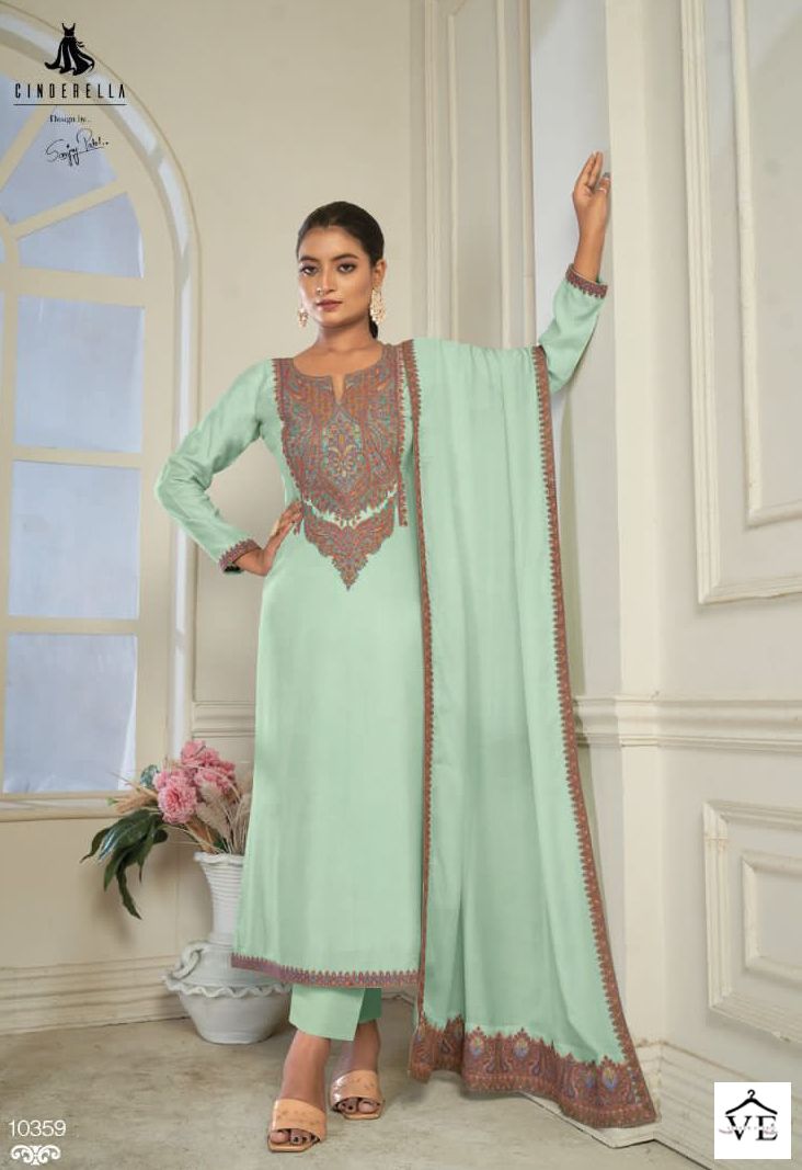 Vardan Ethnic Sozni Vol 5 Puer Bambarg Muslin Wholesale Designer Salwar Suit Catalog — Wholesale Salwar Suits, MPA wholesale from Surat - Gallery Image 7