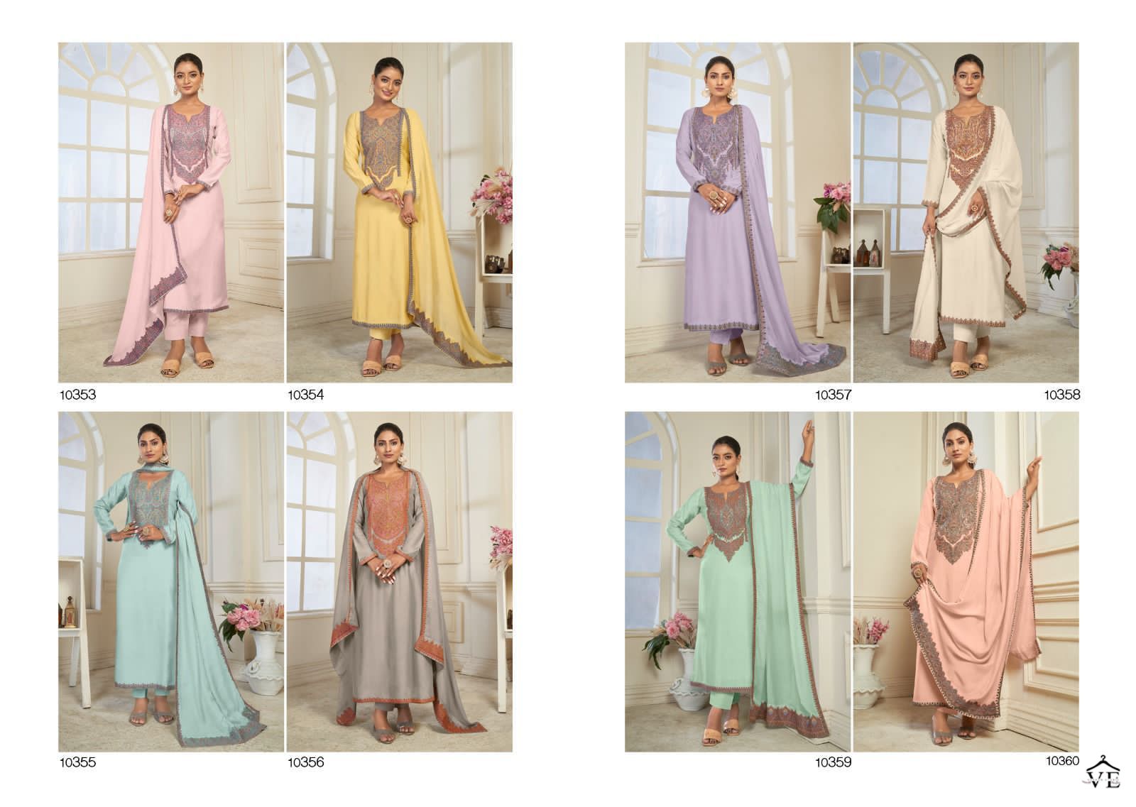 Vardan Ethnic Sozni Vol 5 Puer Bambarg Muslin Wholesale Designer Salwar Suit Catalog — Wholesale Salwar Suits, MPA wholesale from Surat — view 9