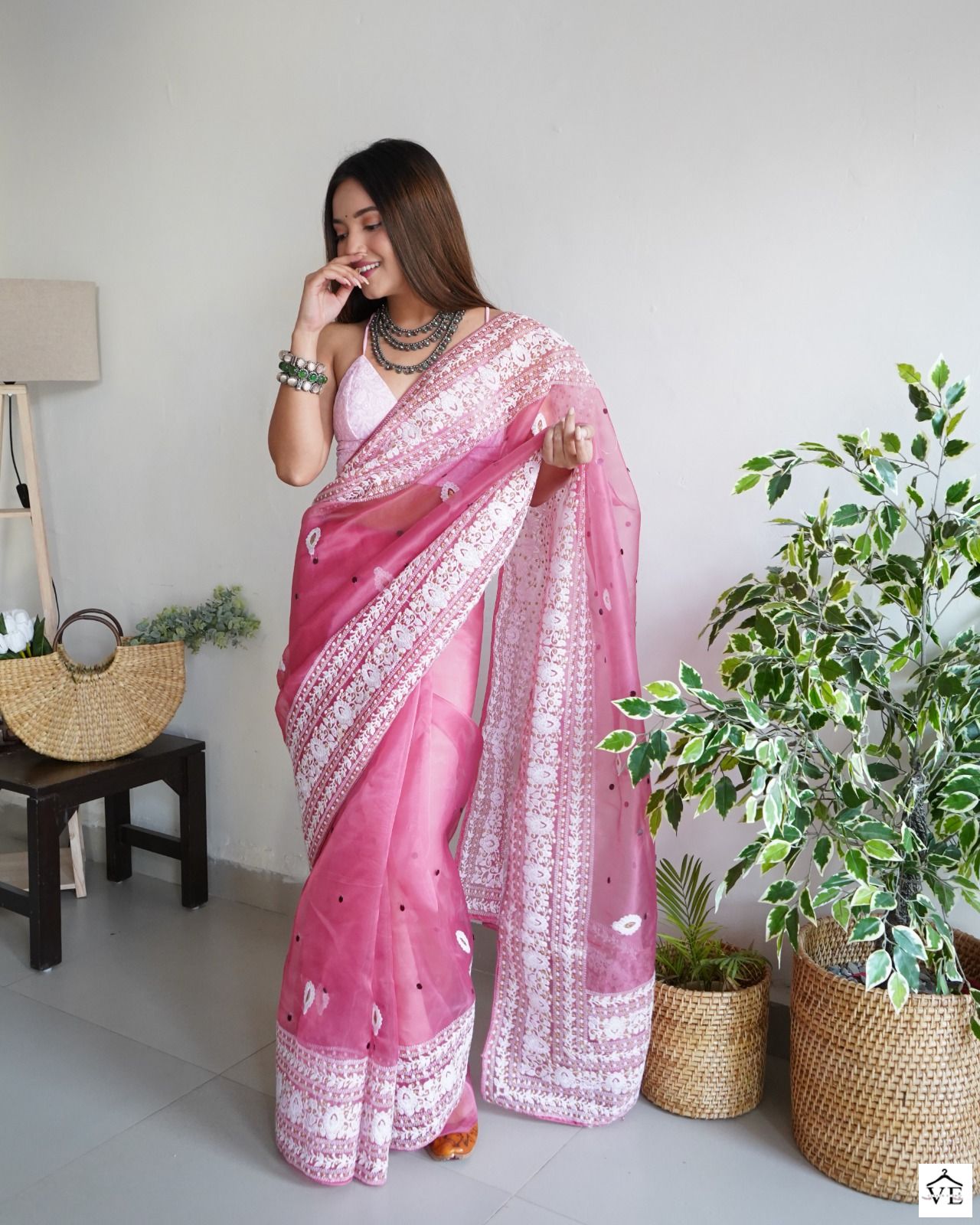 Shree Trends Stella Organza Wholesale Party Wear Saree Catalog — Wholesale Sarees, MPA wholesale from Surat - Gallery Image 2