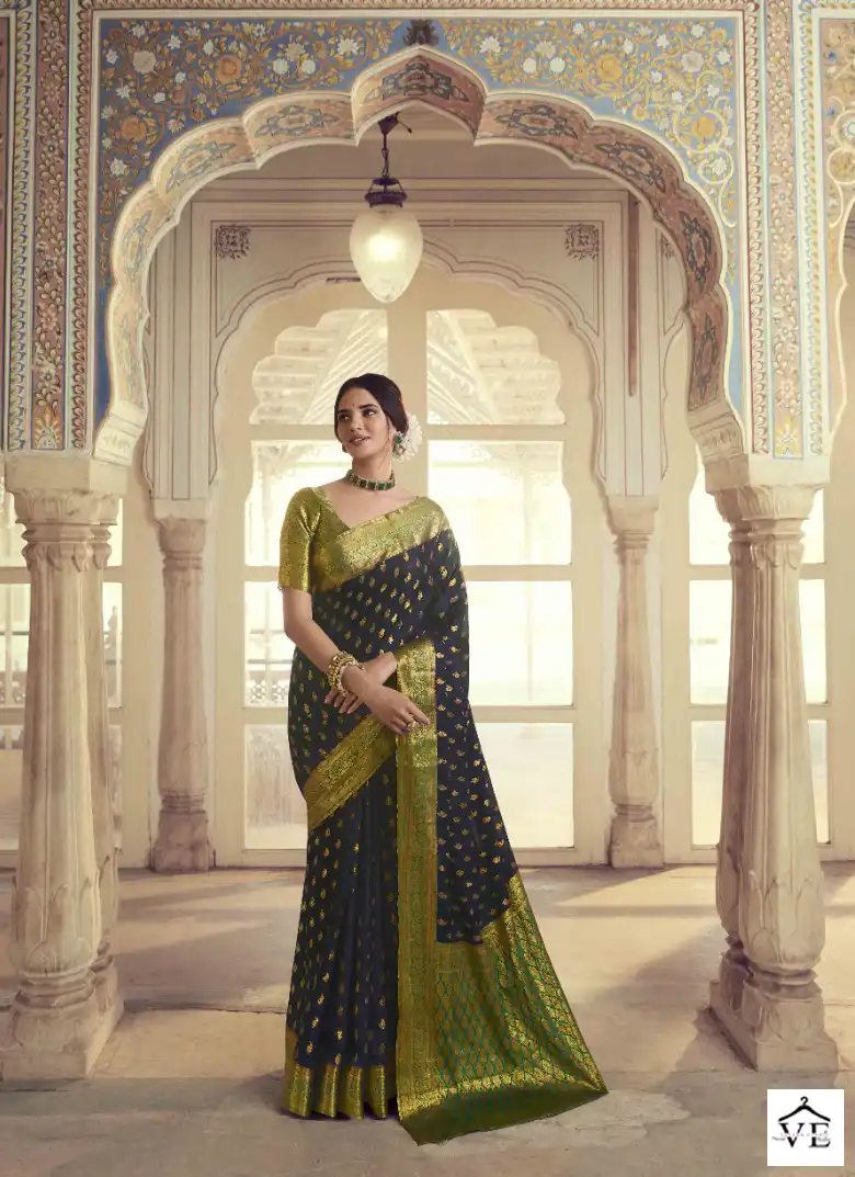 Pankh Suhagan Silk Vol 1 Chinon Wholesale Sarees Catalog - Image 13
