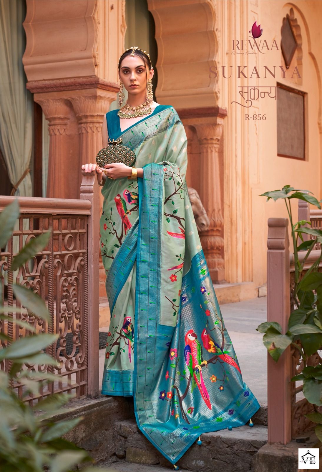 Rewaa Sukanya P.V. Silk Wholesale Paithani Saree Catalog - Image 4