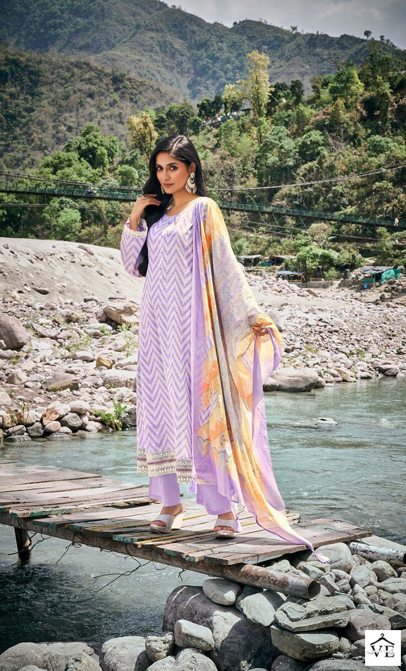 Rang Summer Sky Pure Lawn Cotton Wholesale Salwar Suit Catalog — Wholesale Salwar Suits, MPA wholesale from Surat — view 4