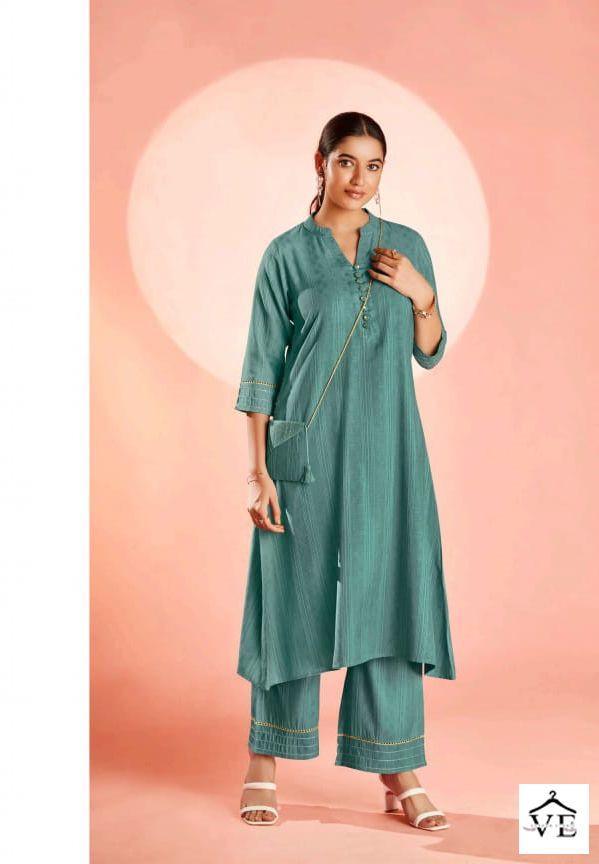 Vardan Ethnic Swarupa Rayon Fancy Wholesale Kurti With Pant Catalog — Wholesale Kurtis, MPA wholesale from Surat - Gallery Image 4