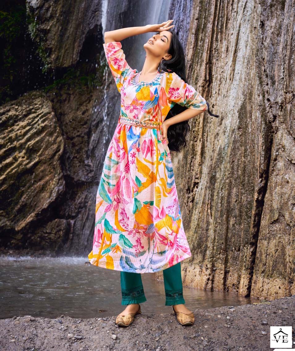 Wanna Safar Luxury Muslin Wholesale Kurti With Pant Catalog — Wholesale Kurtis, MPA wholesale from Surat - Gallery Image 3