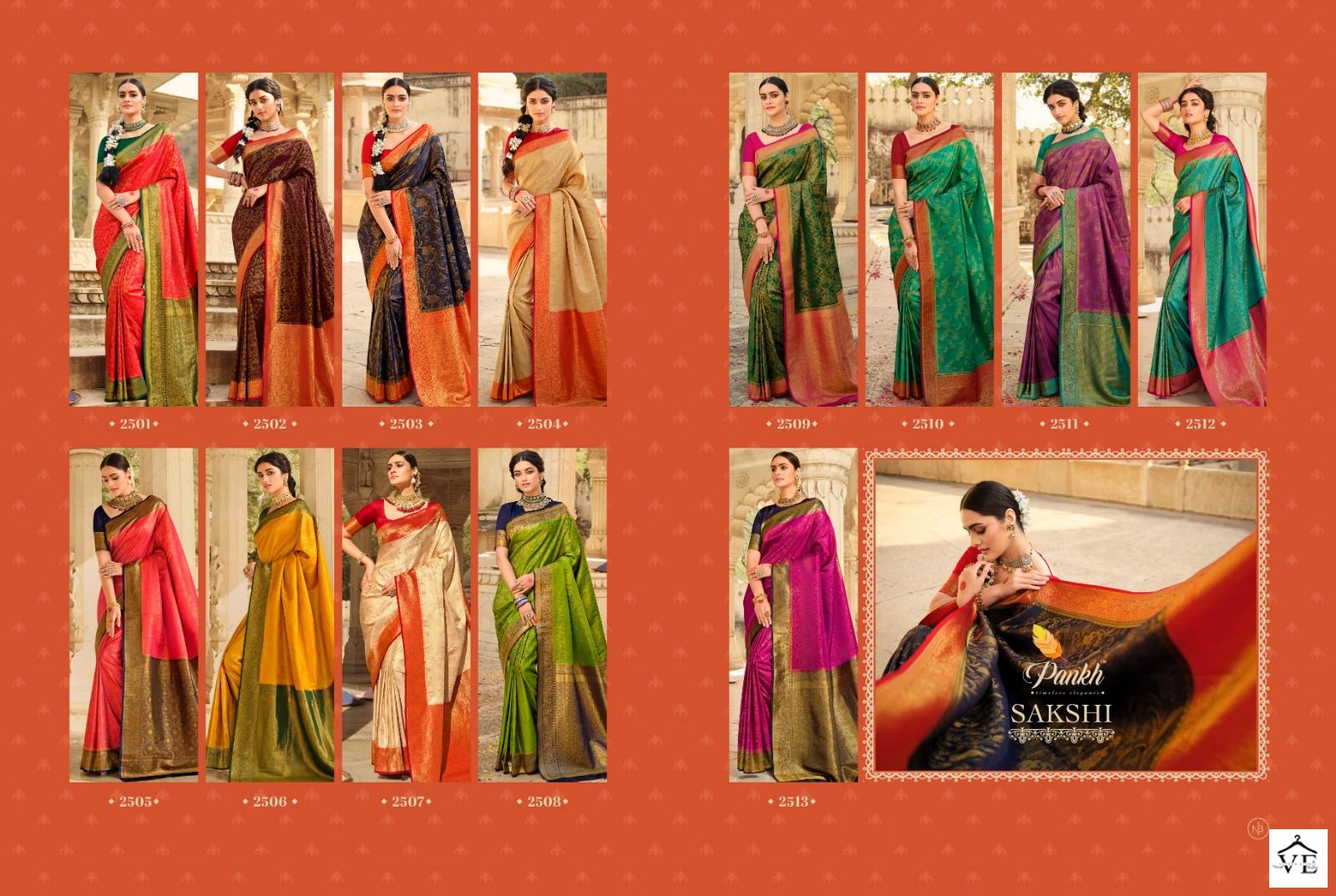 Pankh Sakshi Silk Katan Silk Wholesale Saree Catalog - Image 13