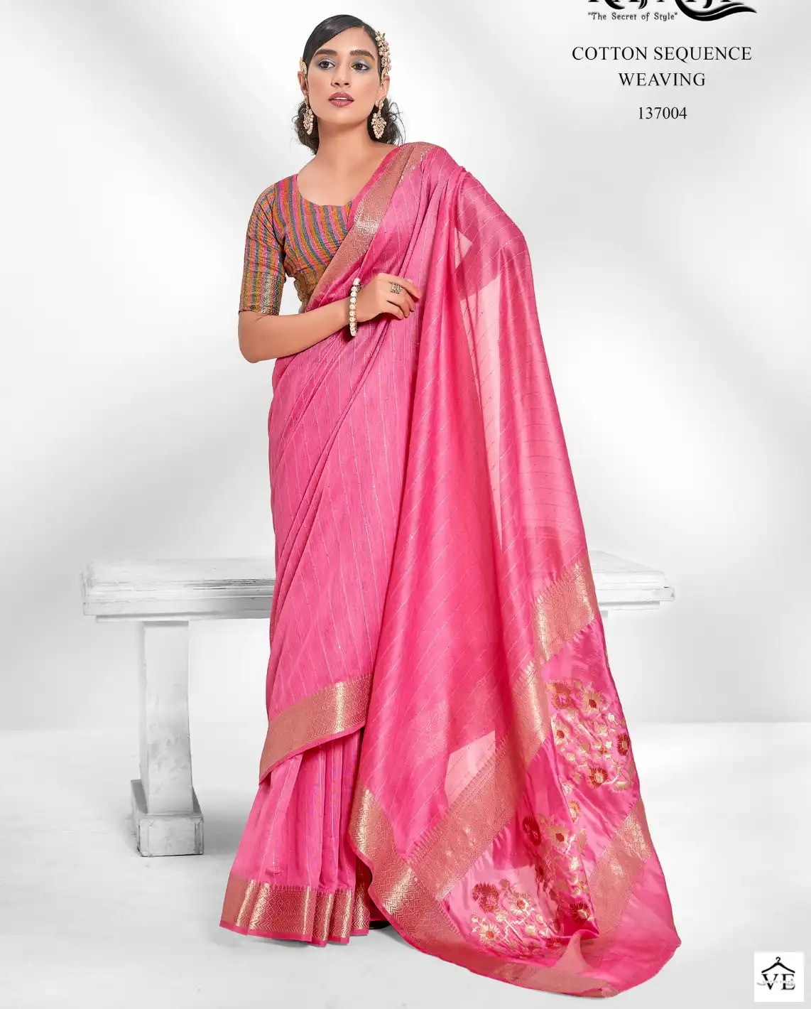 Rajpath Salsa Cotton Krystal Cotton Wholesale Saree Catalog