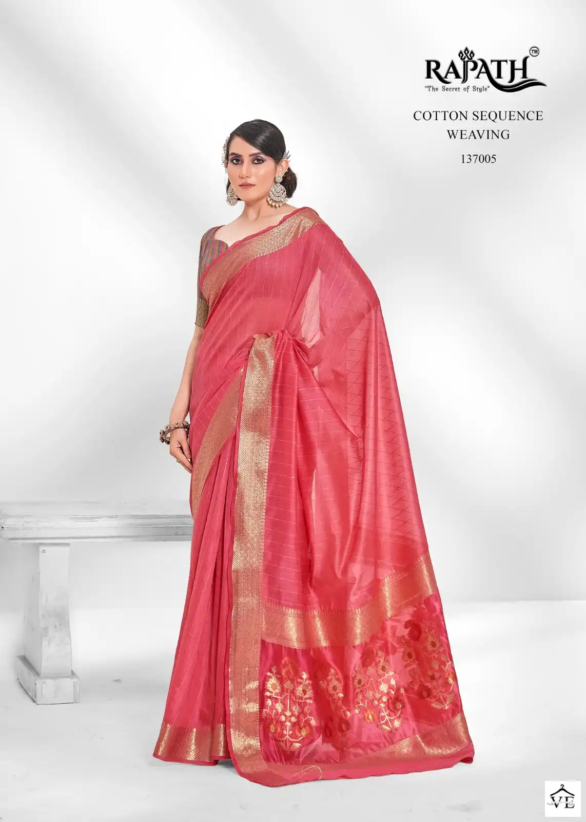 Rajpath Salsa Cotton Krystal Cotton Wholesale Saree Catalog - Image 3