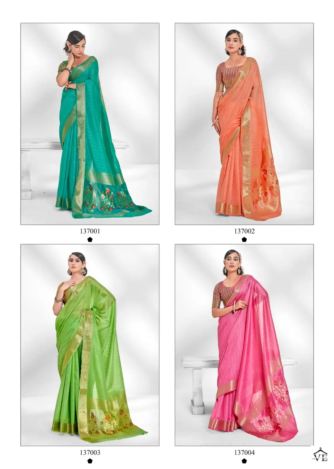 Rajpath Salsa Cotton Krystal Cotton Wholesale Saree Catalog - Image 7