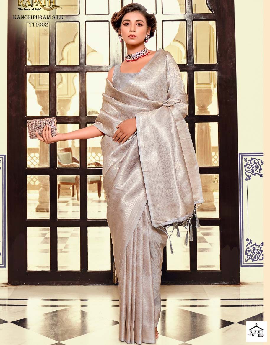 Rajyog Scarlet Silk Soft Kanchivaram Silk Wholesale Sarees Catalog — Wholesale Sarees, MPA wholesale from Surat — view 1