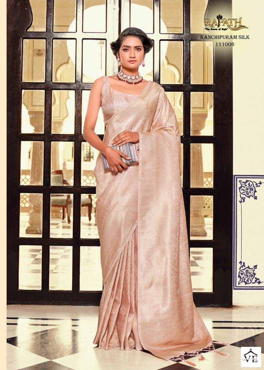 Rajyog Scarlet Silk Soft Kanchivaram Silk Wholesale Sarees Catalog — Wholesale Sarees, MPA wholesale from Surat - Gallery Image 6