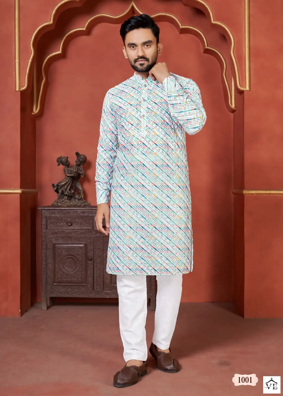 Banwery Schiffli Kurta Vol 2 Heavy Pc Cotton Wholesale Kurta With Pajama Catalog — Wholesale, Banwery wholesale from Surat - Gallery Image 6