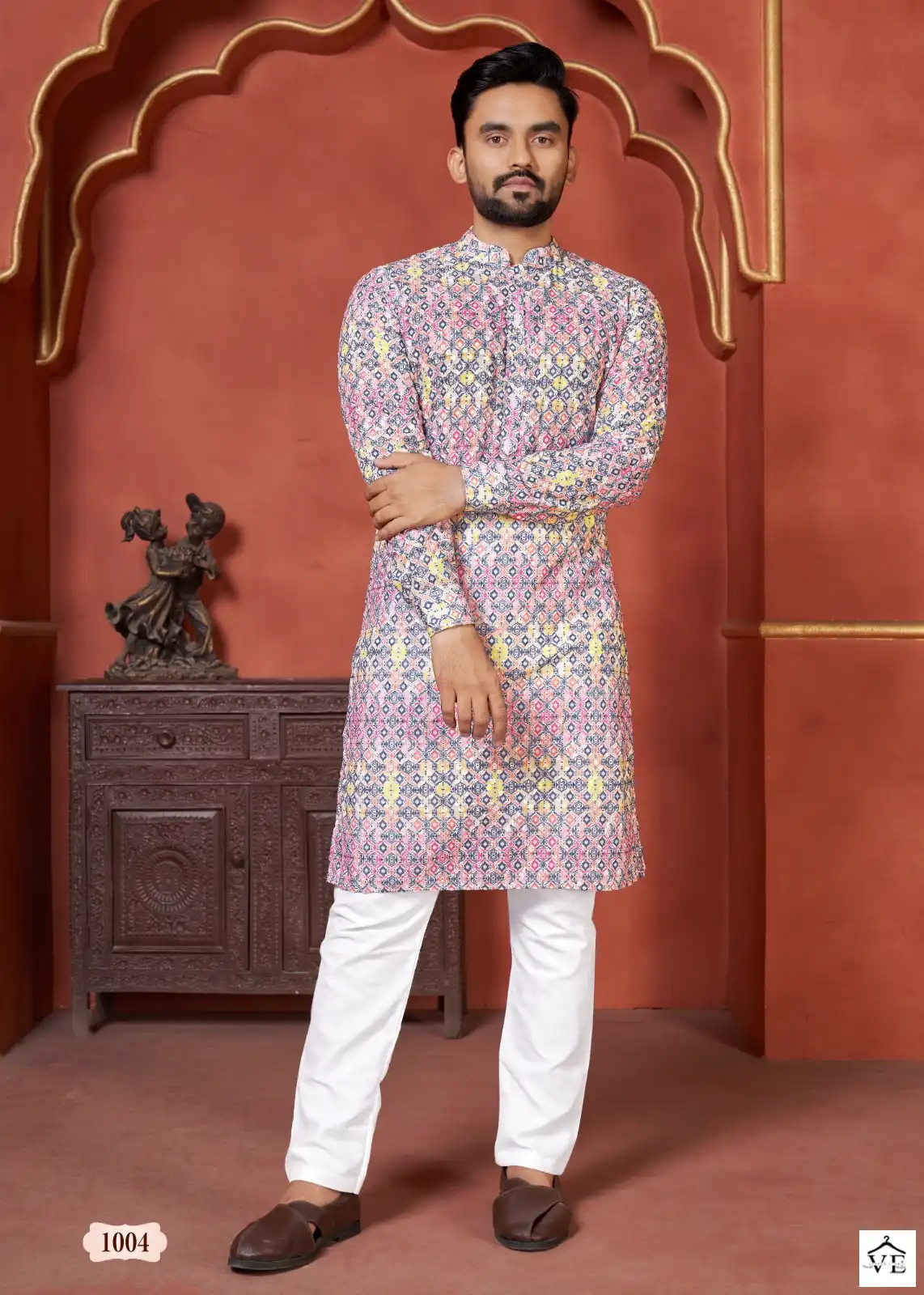 Banwery Schiffli Kurta Vol 2 Heavy Pc Cotton Wholesale Kurta With Pajama Catalog — Wholesale, Banwery wholesale from Surat - Gallery Image 7