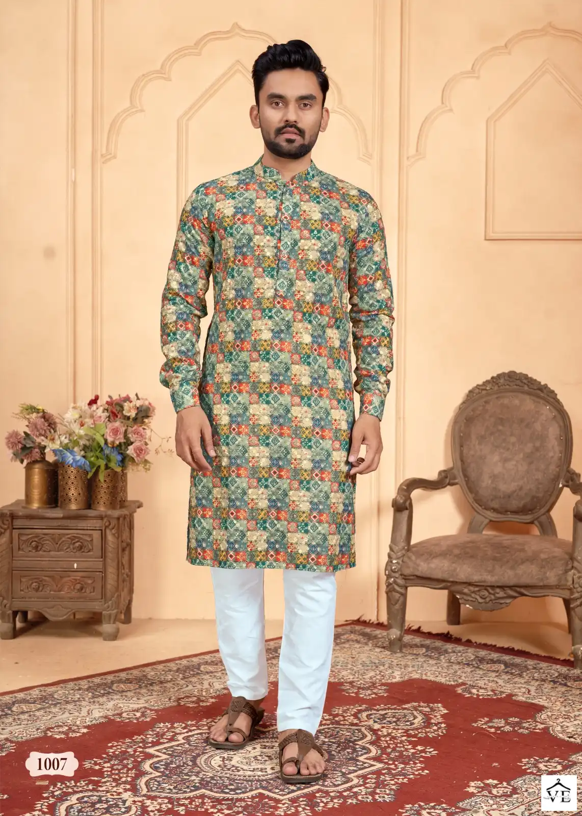 Banwery Schiffli Kurta Vol 2 Heavy Pc Cotton Wholesale Kurta With Pajama Catalog — Wholesale, Banwery wholesale from Surat - Gallery Image 2