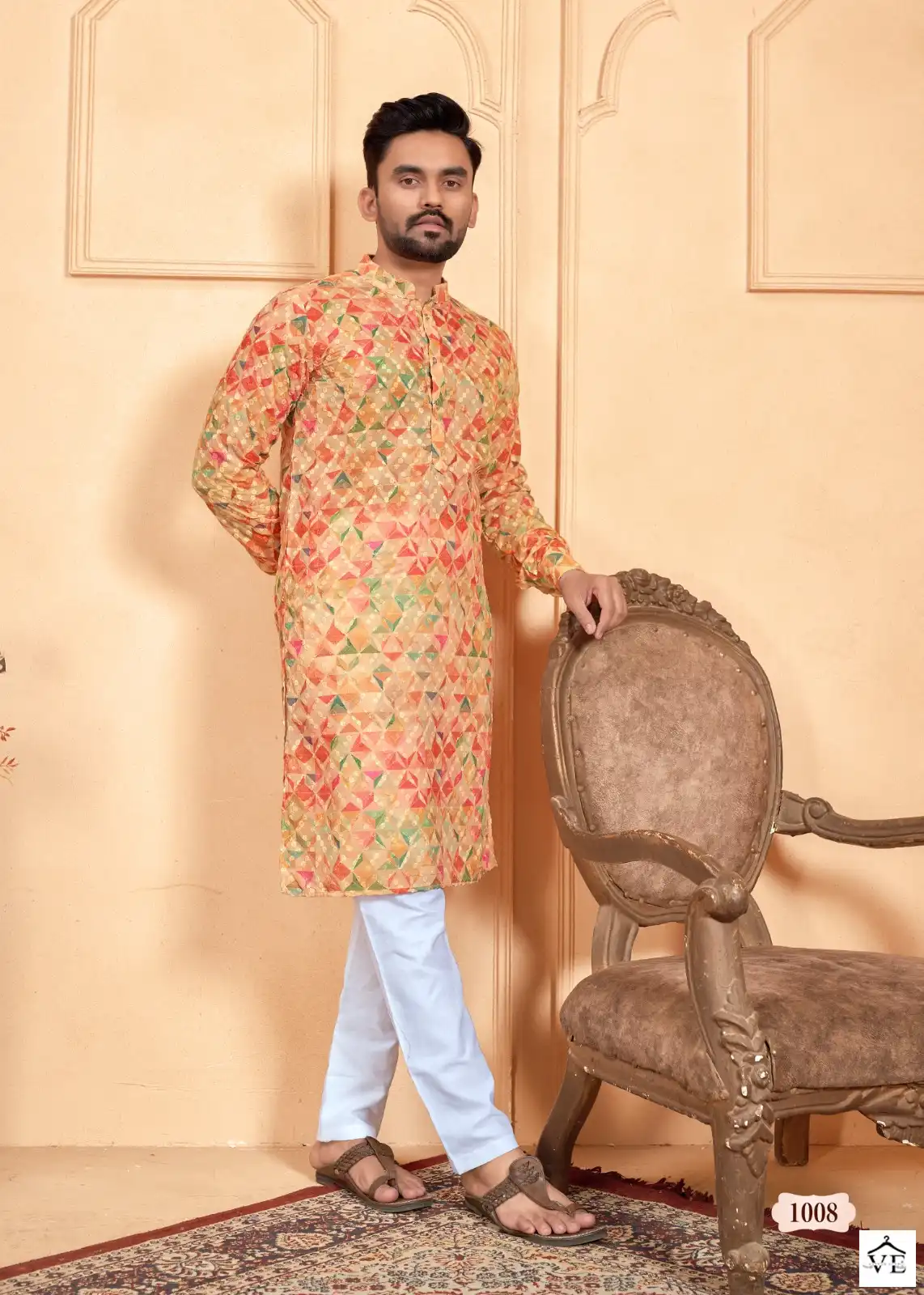 Banwery Schiffli Kurta Vol 2 Heavy Pc Cotton Wholesale Kurta With Pajama Catalog — Wholesale, Banwery wholesale from Surat - Gallery Image 4
