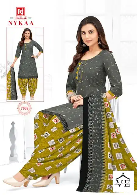 Vardan Ethnic Siddharth Nykaa Vol 7 Cotton Printed Wholesale Readymade Salwar Suit Catalog — Wholesale Salwar Suits, MPA wholesale from Surat - Gallery Image 2