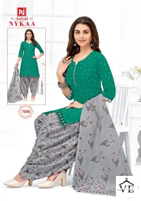 Vardan Ethnic Siddharth Nykaa Vol 7 Cotton Printed Wholesale Readymade Salwar Suit Catalog — Wholesale Salwar Suits, MPA wholesale from Surat - Gallery Image 3