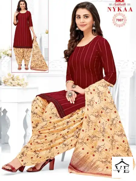 Vardan Ethnic Siddharth Nykaa Vol 7 Cotton Printed Wholesale Readymade Salwar Suit Catalog — Wholesale Salwar Suits, MPA wholesale from Surat — view 1