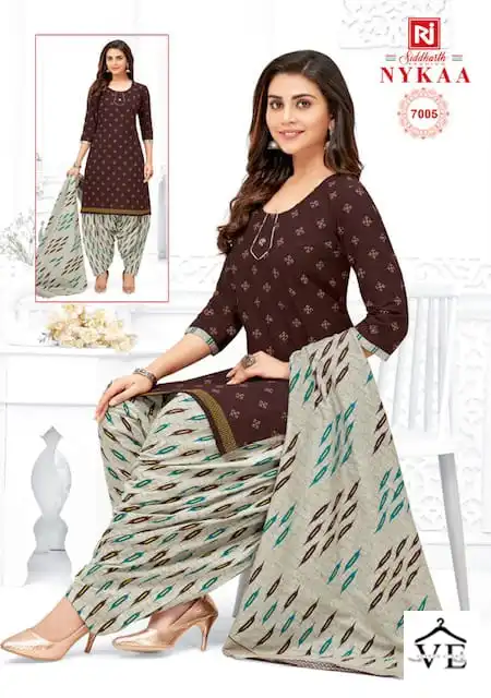 Vardan Ethnic Siddharth Nykaa Vol 7 Cotton Printed Wholesale Readymade Salwar Suit Catalog — Wholesale Salwar Suits, MPA wholesale from Surat - Gallery Image 4