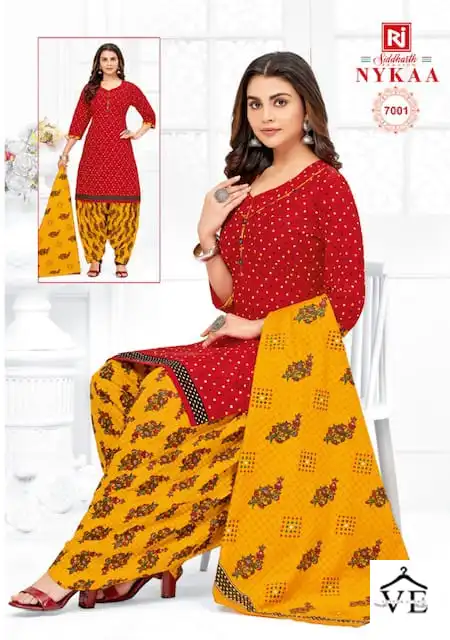 Vardan Ethnic Siddharth Nykaa Vol 7 Cotton Printed Wholesale Readymade Salwar Suit Catalog — Wholesale Salwar Suits, MPA wholesale from Surat - Gallery Image 5