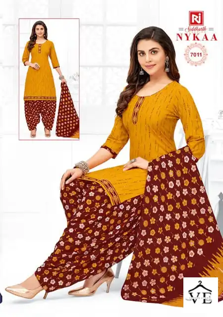 Vardan Ethnic Siddharth Nykaa Vol 7 Cotton Printed Wholesale Readymade Salwar Suit Catalog — Wholesale Salwar Suits, MPA wholesale from Surat - Gallery Image 9