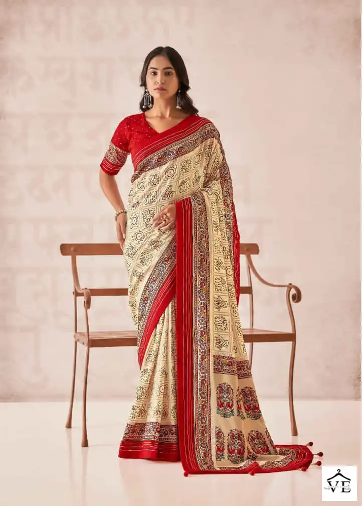 Shubh Shree Sindhuri Tusser Silk Wholesale Sarees Catalog — Wholesale Sarees, MPA wholesale from Surat - Gallery Image 3