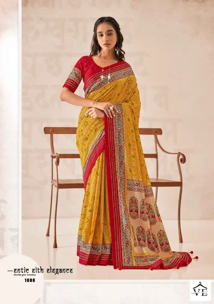 Shubh Shree Sindhuri Tusser Silk Wholesale Sarees Catalog — Wholesale Sarees, MPA wholesale from Surat - Gallery Image 4