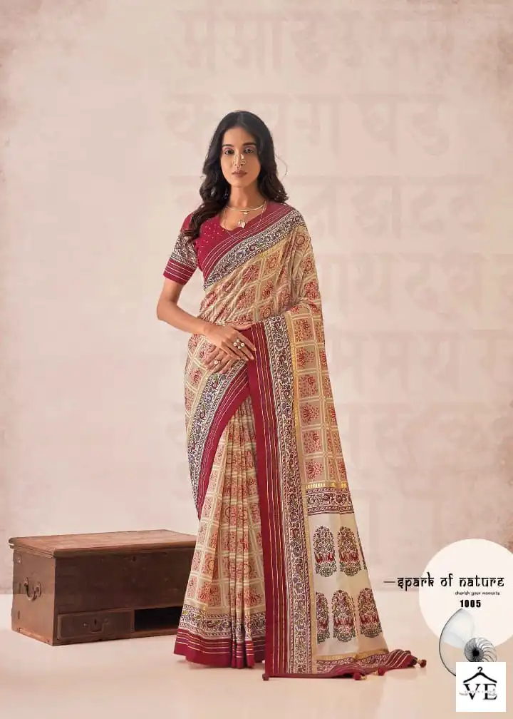 Shubh Shree Sindhuri Tusser Silk Wholesale Sarees Catalog — Wholesale Sarees, MPA wholesale from Surat - Gallery Image 5