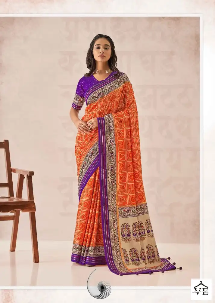 Shubh Shree Sindhuri Tusser Silk Wholesale Sarees Catalog — Wholesale Sarees, MPA wholesale from Surat - Gallery Image 6