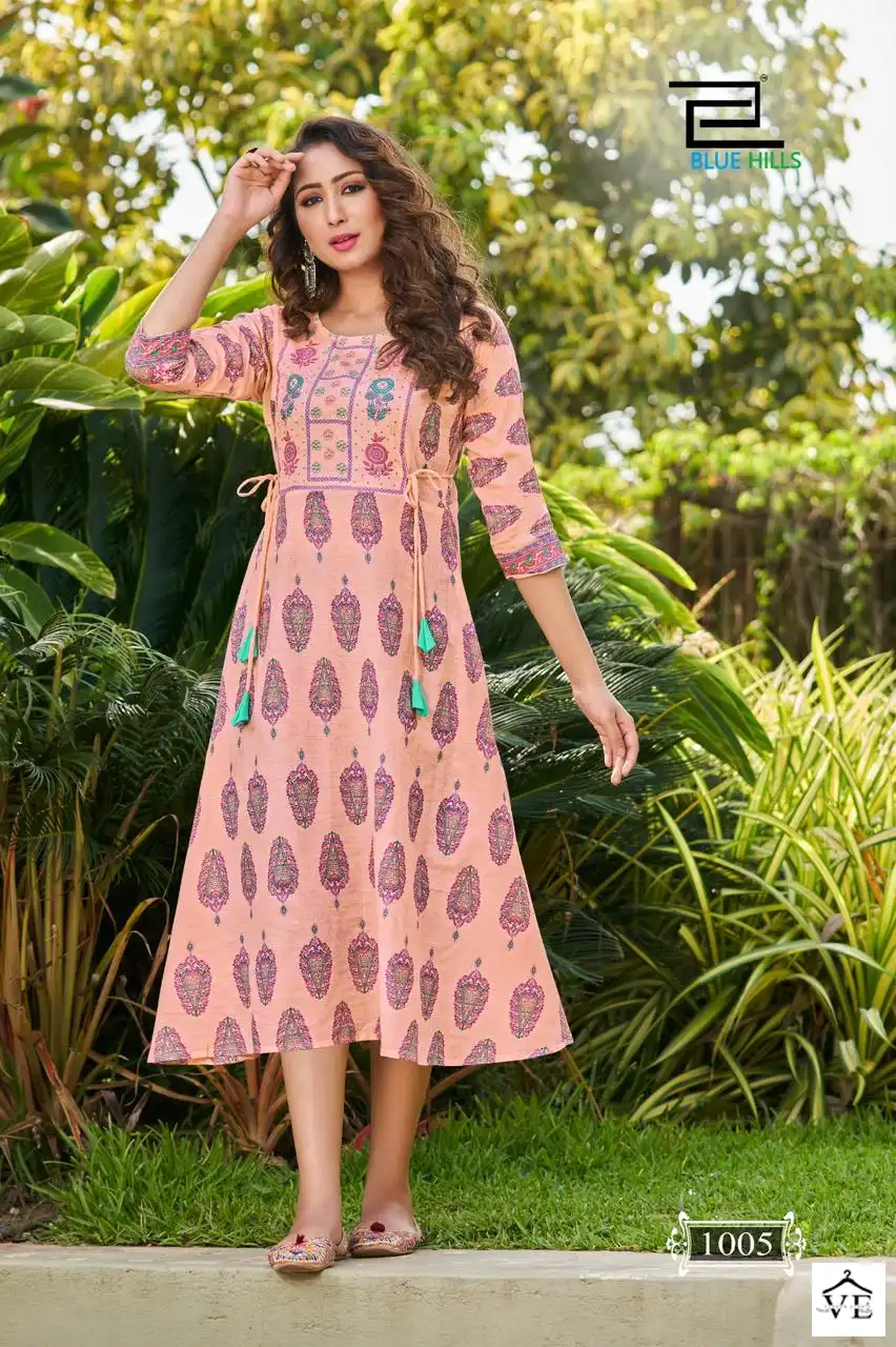 Blue Hills Spicy Vol 1 Cotton Wholesale Kurtis Catalog — Wholesale Kurtis, MPA wholesale from Surat - Gallery Image 2