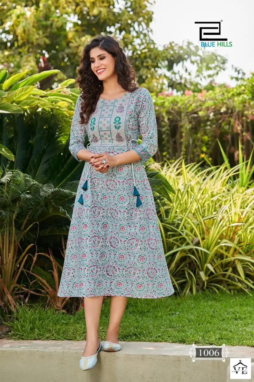 Blue Hills Spicy Vol 1 Cotton Wholesale Kurtis Catalog — Wholesale Kurtis, MPA wholesale from Surat - Gallery Image 5