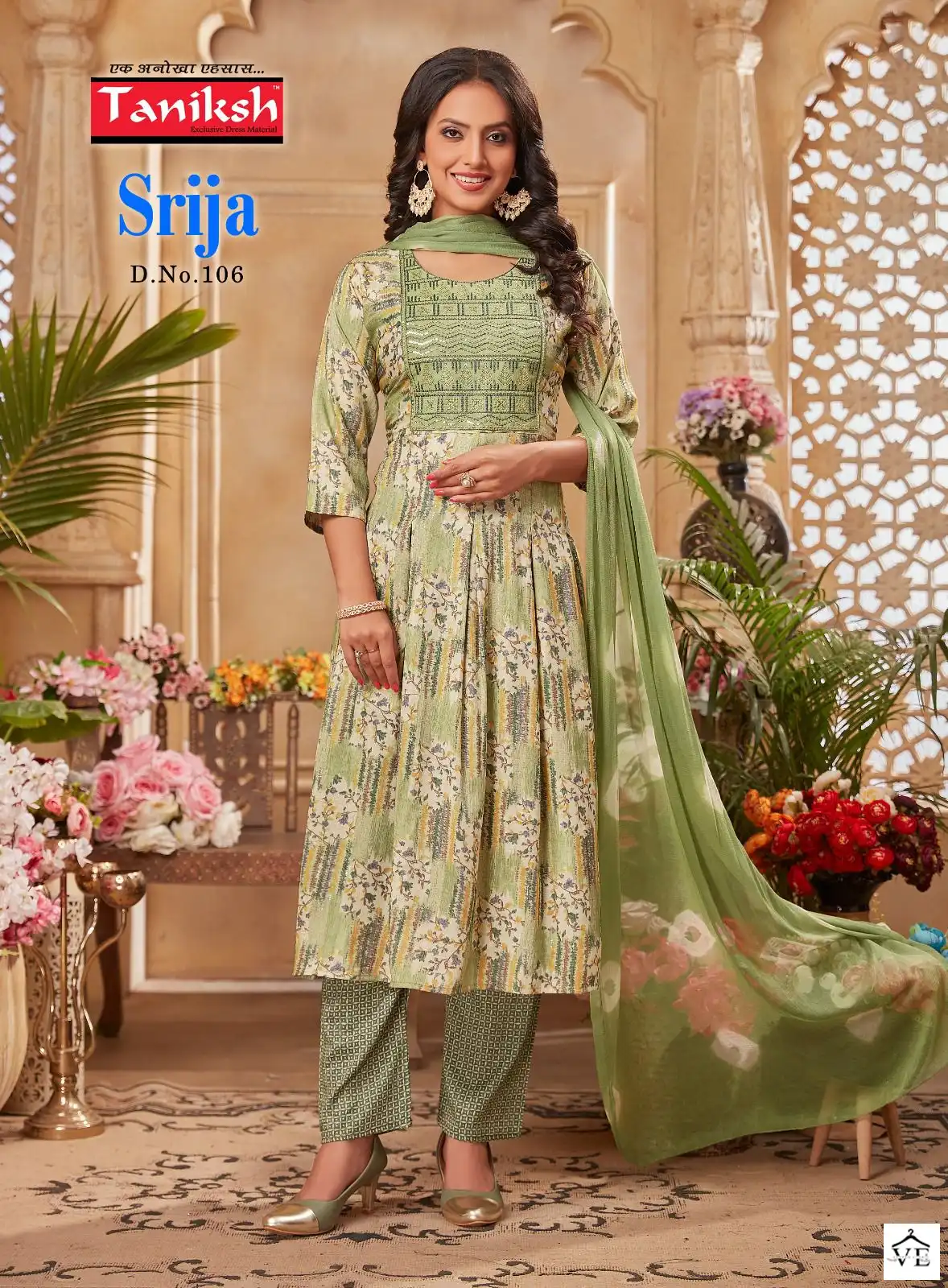 Taniksh Srija Rayon Printed Wholesale Readymade Salwar Suit Catalog — Wholesale Salwar Suits, MPA wholesale from Surat - Gallery Image 8