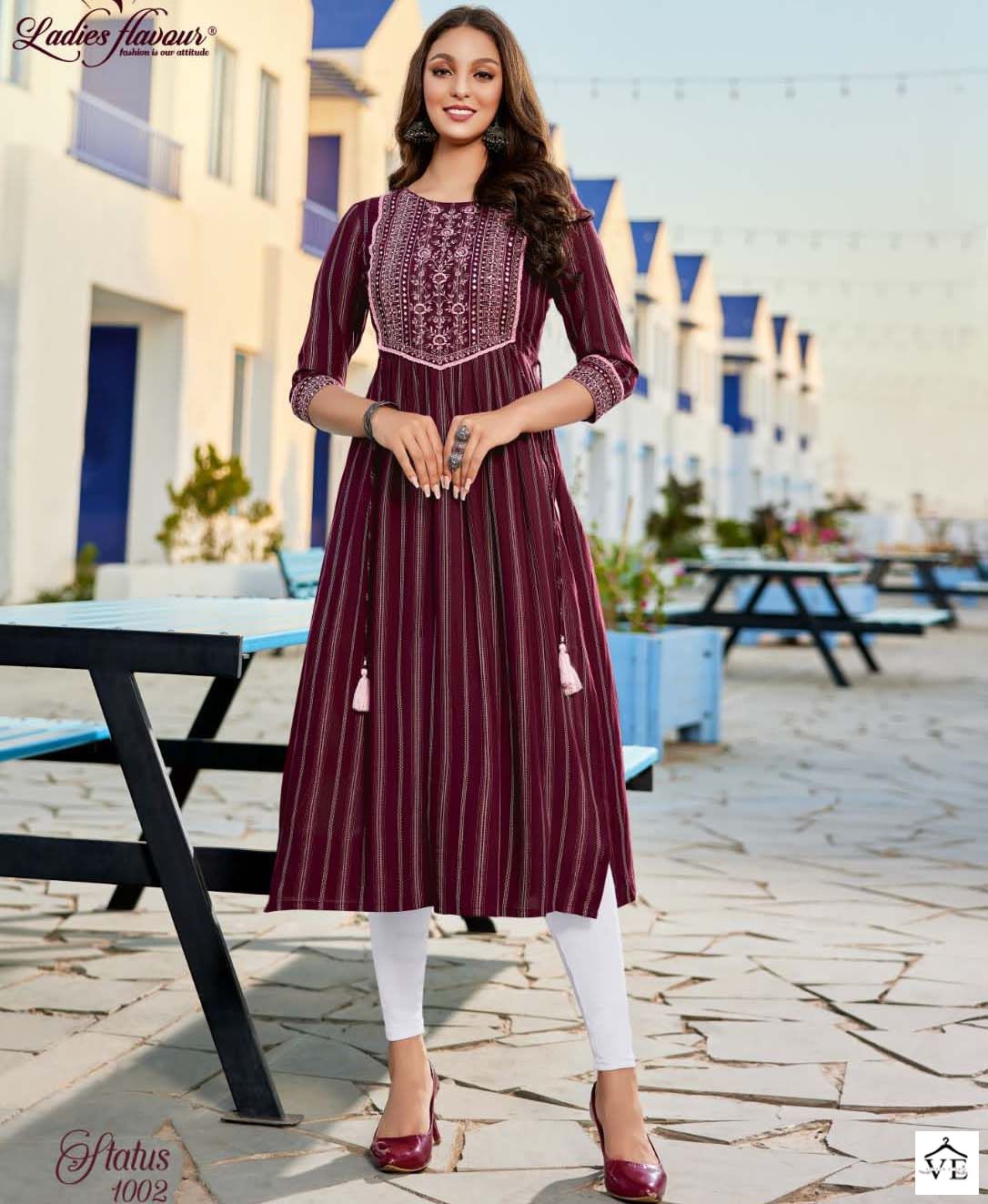 Ladies Flavour Status Heavy Rayon Wholesale Kurtis Catalog — Wholesale Kurtis, MPA wholesale from Surat — view 1