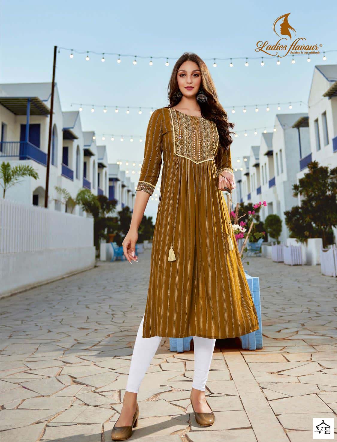 Ladies Flavour Status Heavy Rayon Wholesale Kurtis Catalog — Wholesale Kurtis, MPA wholesale from Surat - Gallery Image 4