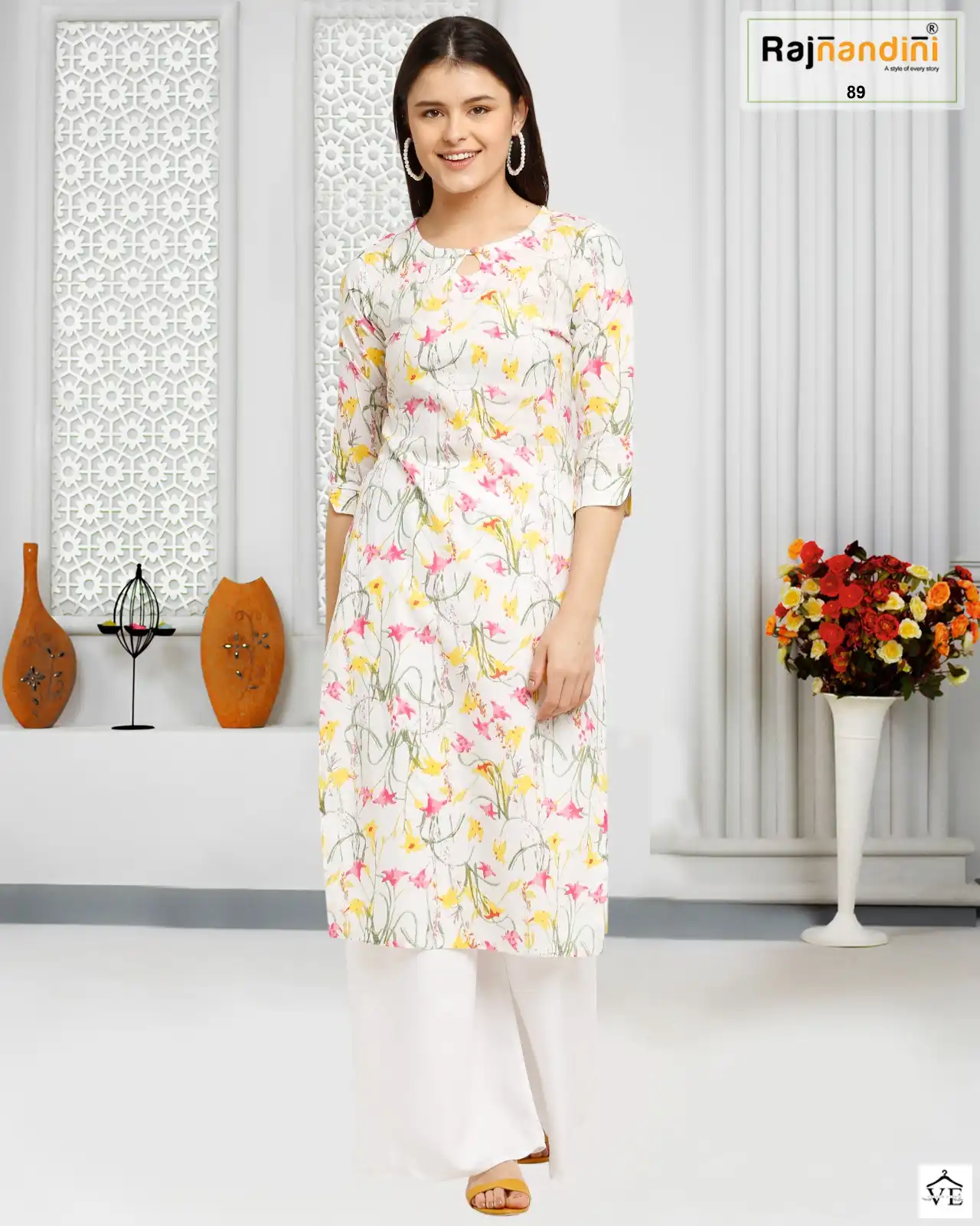 Vardan Ethnic Summer Pure Cotton Wholesale Kurtis Catalog — Wholesale Kurtis, MPA wholesale from Surat — view 1