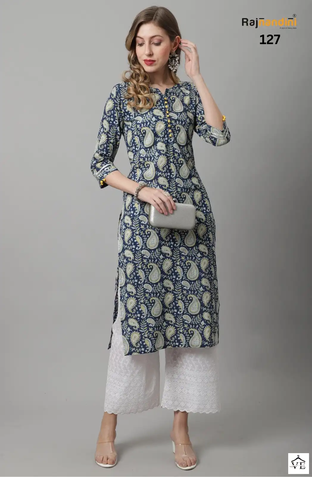 Vardan Ethnic Summer Pure Cotton Wholesale Kurtis Catalog — Wholesale Kurtis, MPA wholesale from Surat — view 3