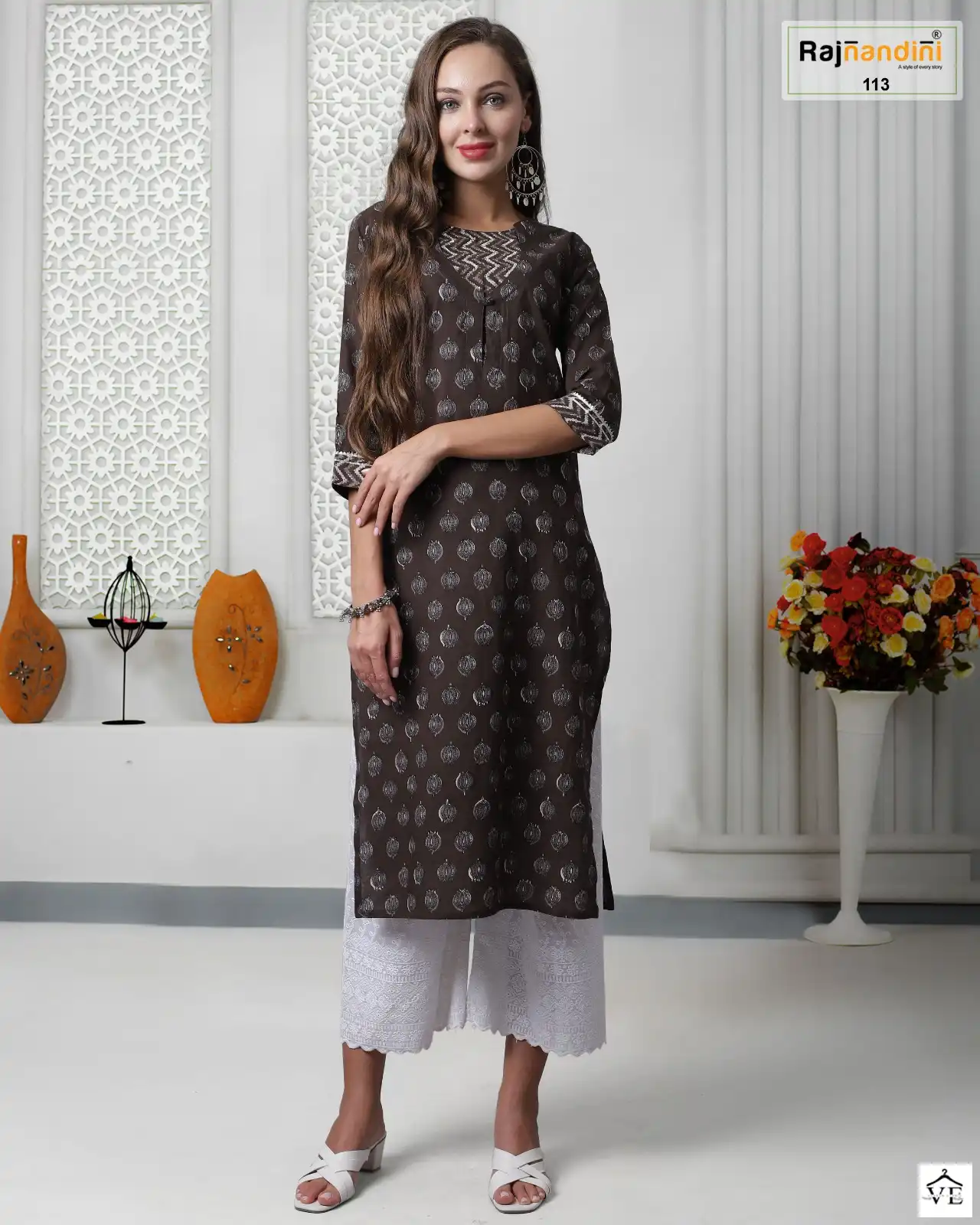Vardan Ethnic Summer Pure Cotton Wholesale Kurtis Catalog — Wholesale Kurtis, MPA wholesale from Surat — view 4
