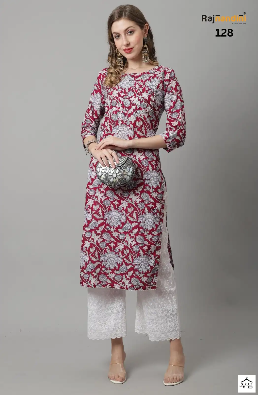 Vardan Ethnic Summer Pure Cotton Wholesale Kurtis Catalog — Wholesale Kurtis, MPA wholesale from Surat — view 5