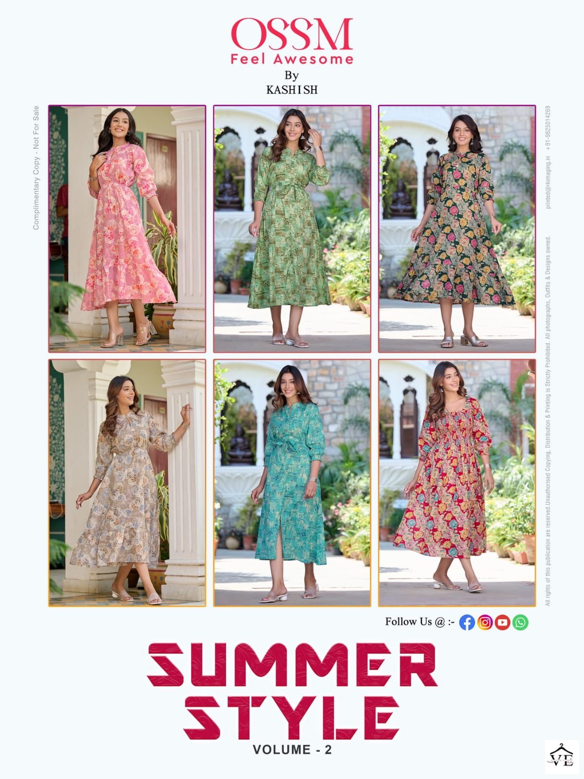 Ossm Summer Style Vol 02 Cotton Mal Wholesale Long Kurtis Catalog — Wholesale Kurtis, MPA wholesale from Surat — view 7